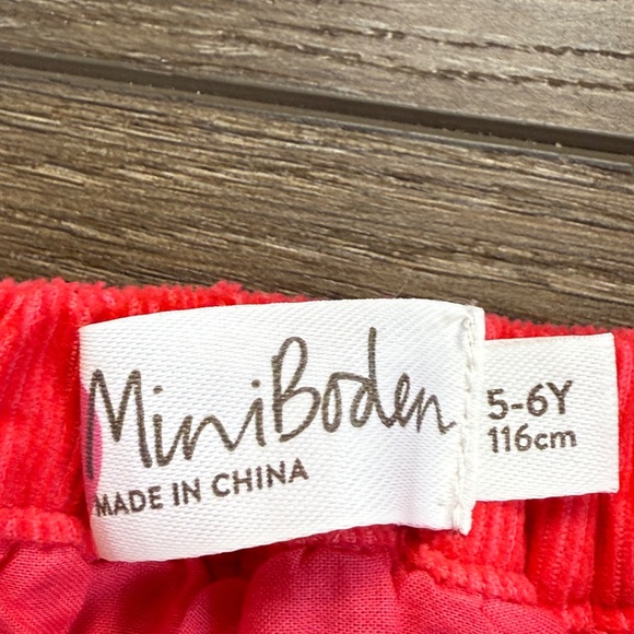 Mini Boden Girls Swan Applique Corduroy Skirt, NWT, Size 5-6, Pull-On, Pinkberry - Picture 5 of 8
